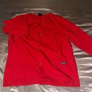 red size small Cherokee brand scrub jacket